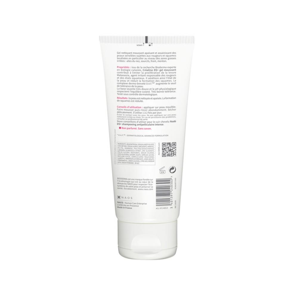 Bioderma crealine ds+ gel nettoyant t/200ml