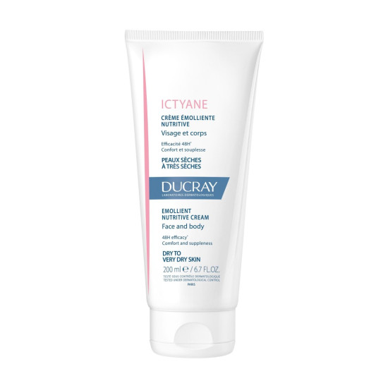 Ictyane Creme Emolliente Hydratante Peaux Seches 200ml X2