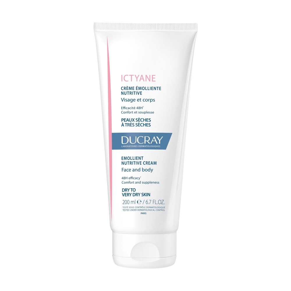 Ictyane Creme Emolliente Hydratante Peaux Seches 200ml X2