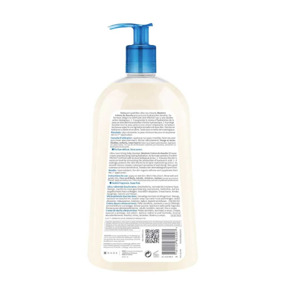 Bioderma Atoderm Creme De Douche Ultra Nourrissant 1l