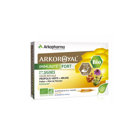 Arkoroyal Immunite Fort Bio 1er Signes Ampoule Buvable 10ml 20